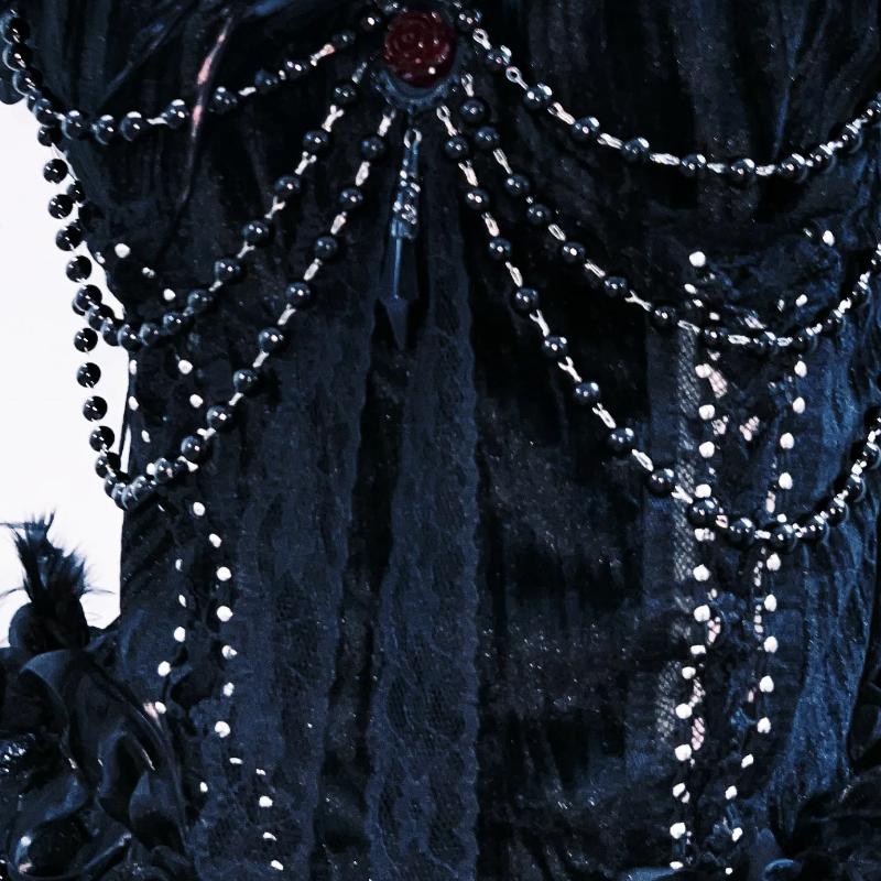 Beaded flower applique feather tube maxi skirt set  | Festival Outfits Women
