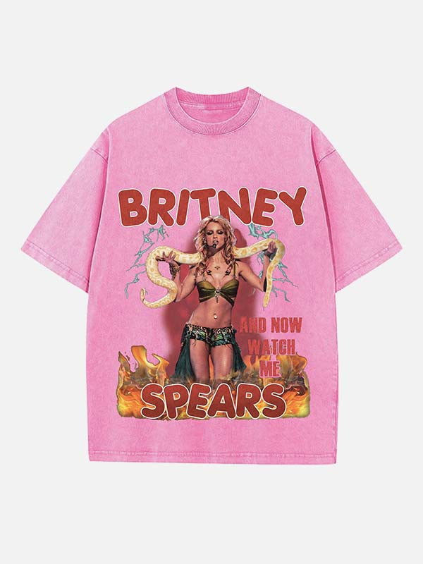 Y2K Pop Princess Print Round Neck T-shirt - Design 04