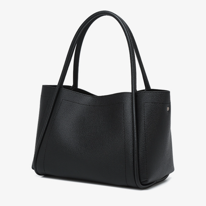 THE STRUCTURED LYCHEE GRAIN TOTE - Halibuy - 11