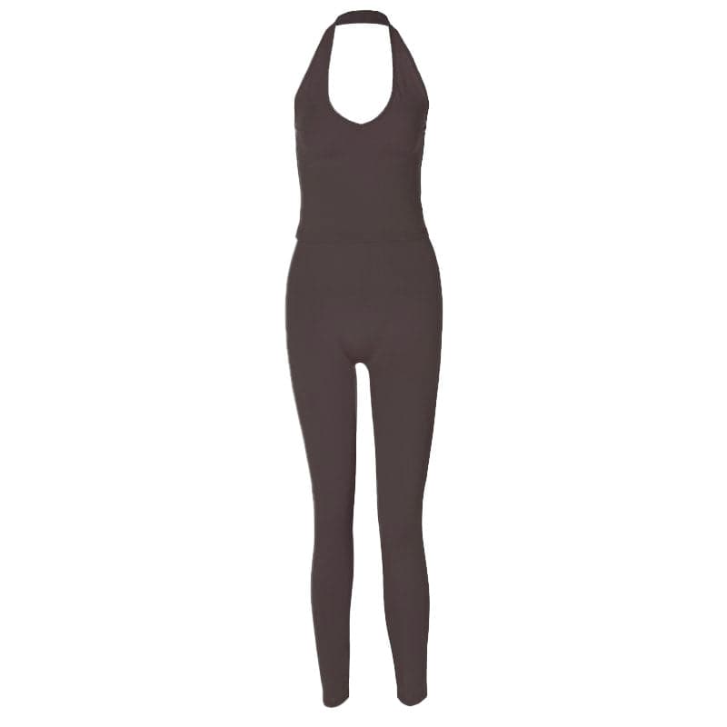 Saitin wando mara baya mara kyau na Halter | Kayan Biki na Mata