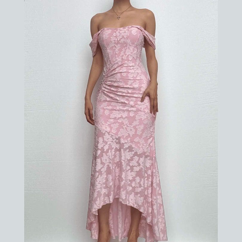 U neck zip-up ruched bustier ruffle cami maxi dress  | Festival Outfits Women