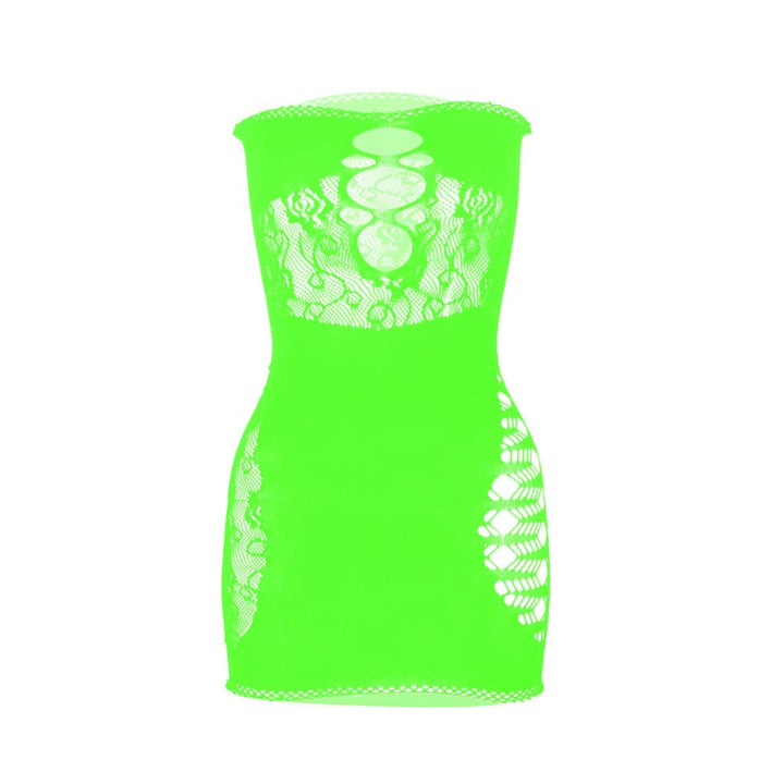 Net hollow out solid tube cut out mini dress  | Festival Outfits Women