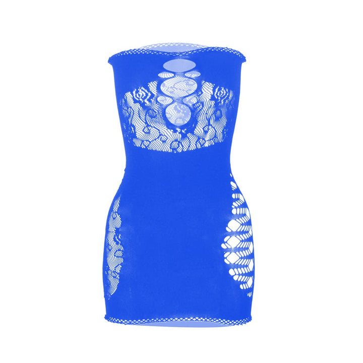 Net hollow out solid tube cut out mini dress  | Festival Outfits Women