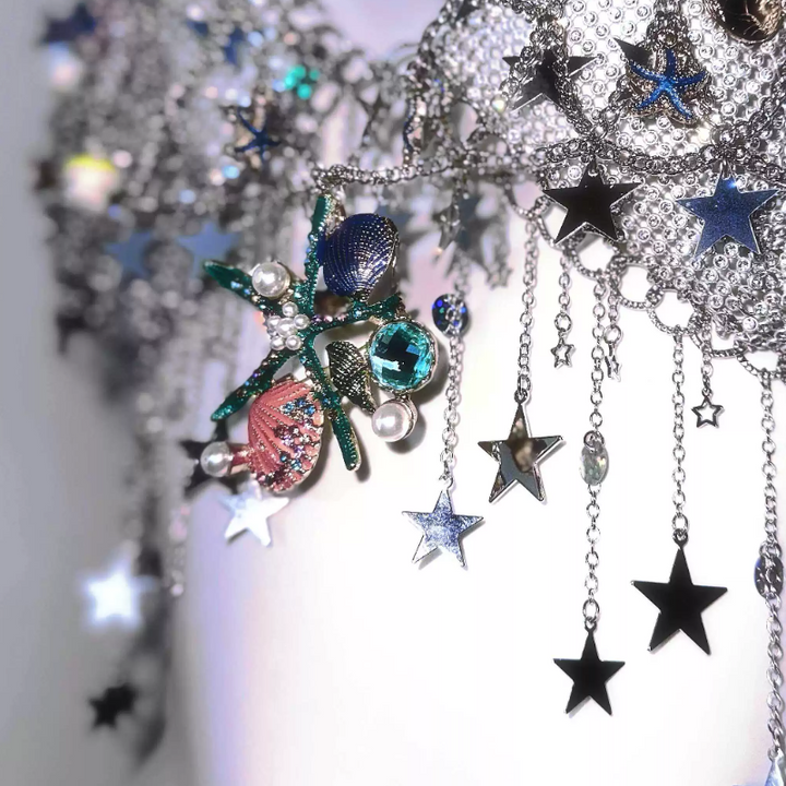 Metal chain v neck tassels hollow out cut out top  | Festival Outfits Women