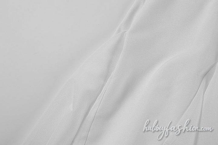 Ruched zip-up backless solid tube mini dress