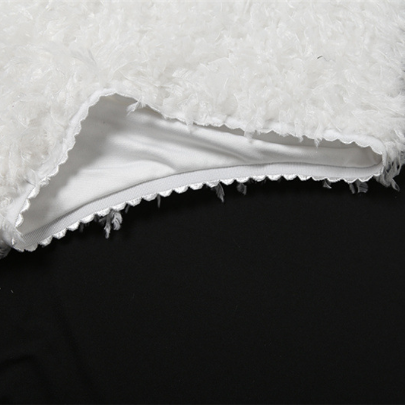 Fluffy solid low rise short pant  | Festival Outfits Women