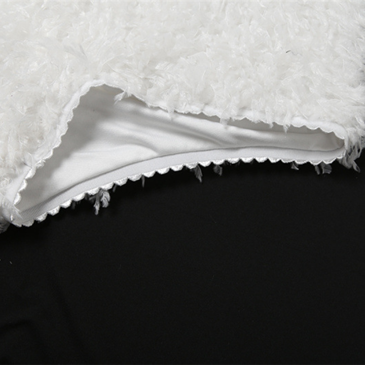 Fluffy solid low rise short pant  | Festival Outfits Women