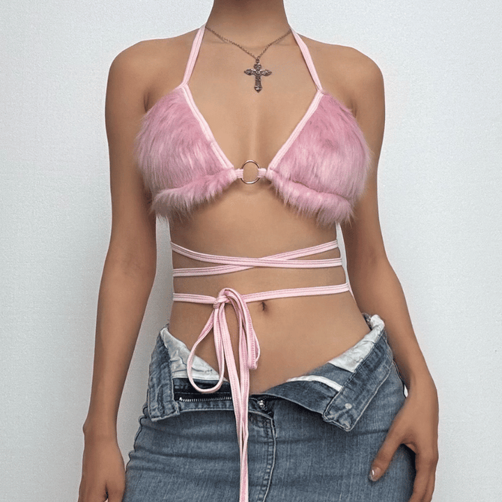 Furry Bra Top