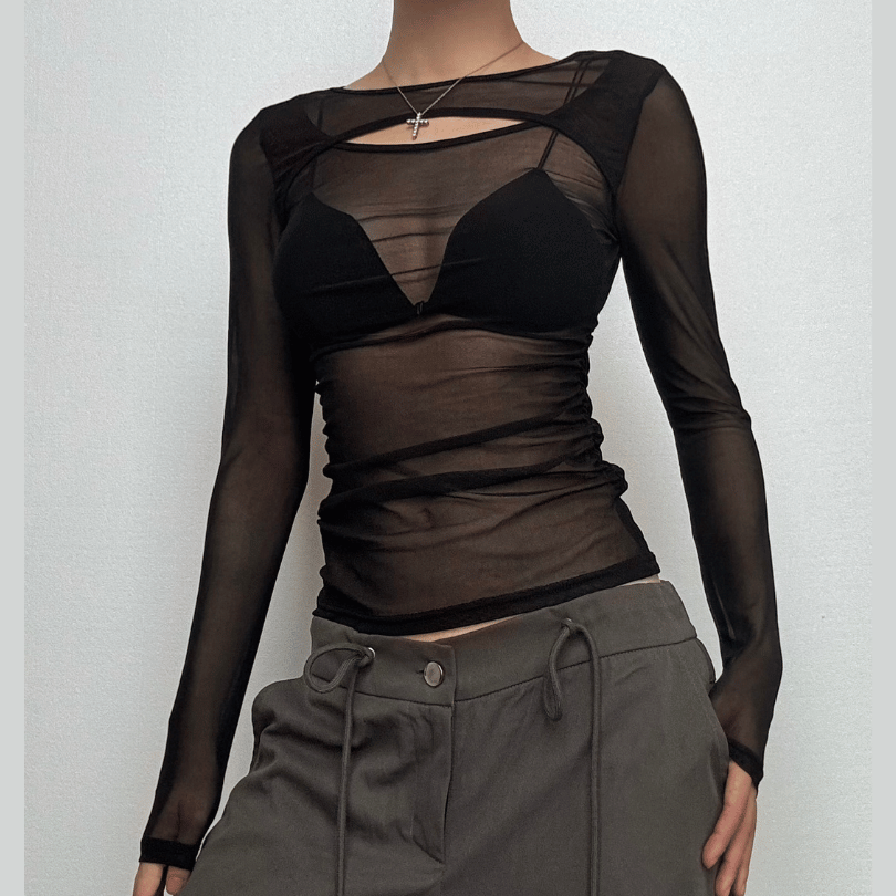 Riga mai kauri mai dogon hannu mai kauri | Kayan Biki na Mata