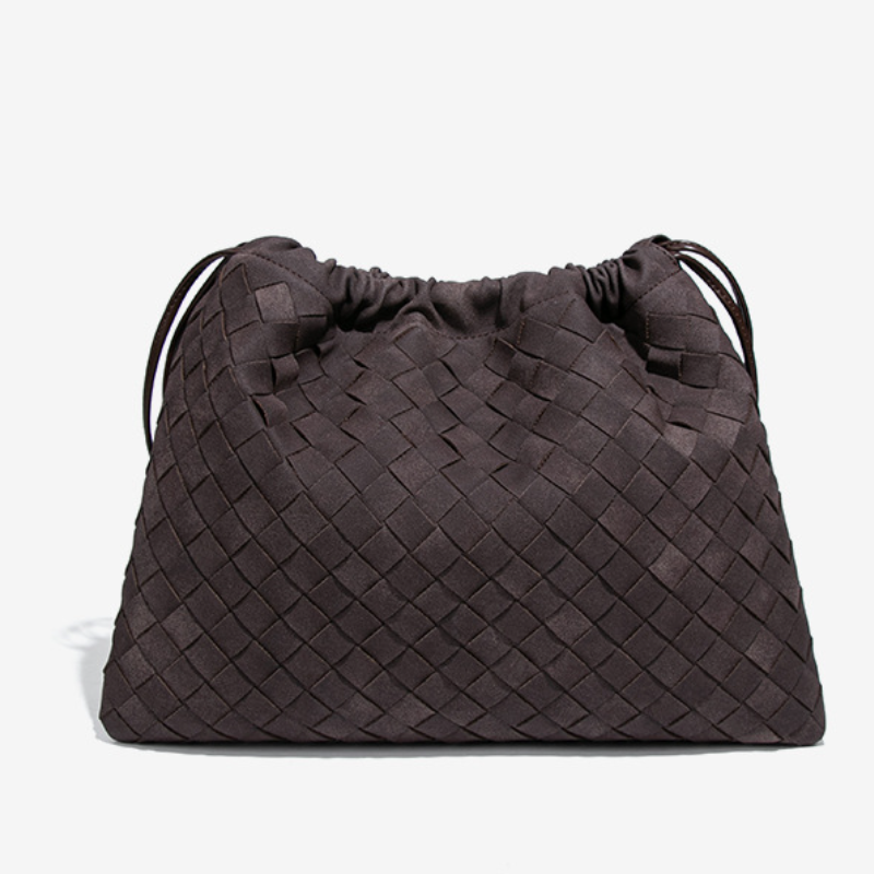 THE FAUX SUEDE DRAWSTRING POUCH - Halibuy - 12