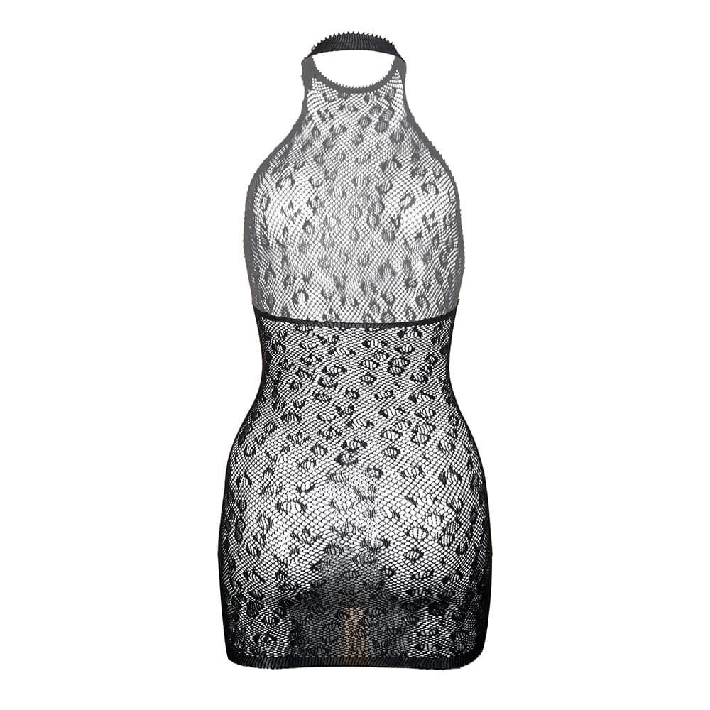 Halter net pattern cami mini dress  | Festival Outfits Women