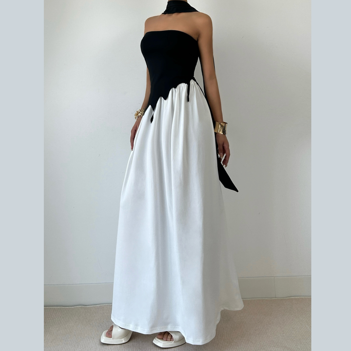 Irregular high slit backless tube maxi skirt set  | Festival Outfits Women