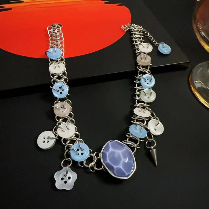 Abin wuya mai ƙyalli da aka yi da beads | Kayan Biki na Mata