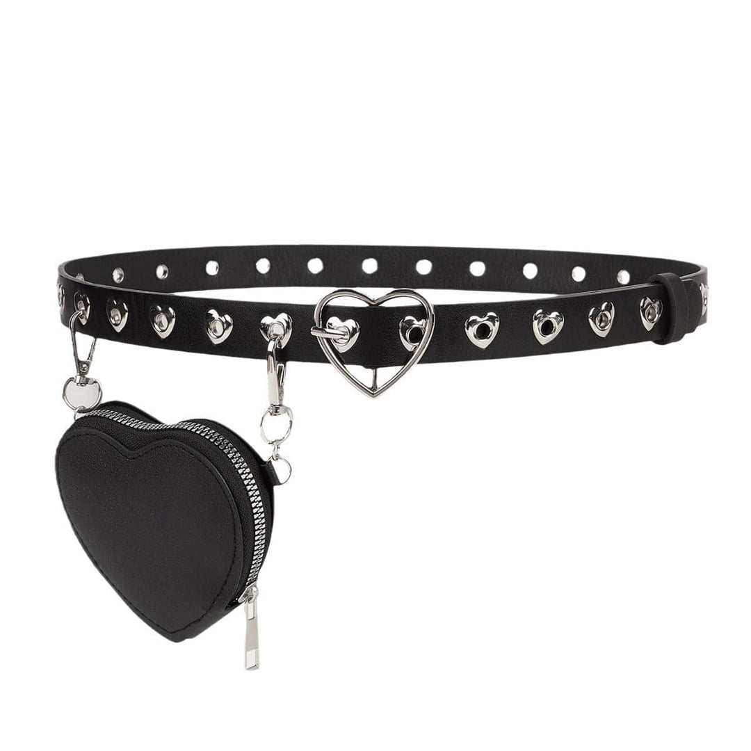 Heart hollow out bag adjustable belt  | Festival Outfits Women