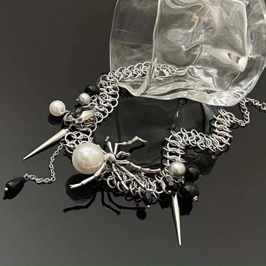 Kayan ado na gizo-gizo na jabu na lu'u-lu'u | Kayan bikin mata