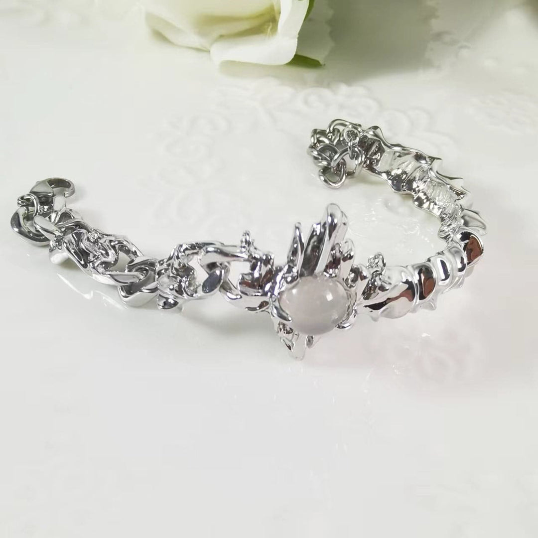 White agate irregular bracelet  | Festival Outfits Women