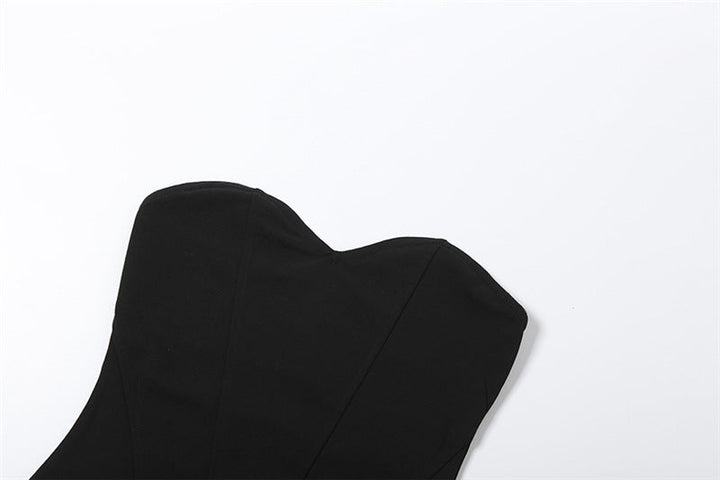 Sweetheart neck solid fluffy top  | Festival Outfits Women