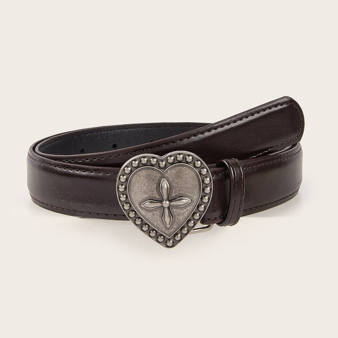 Heart PU leather adjustable belt  | Festival Outfits Women