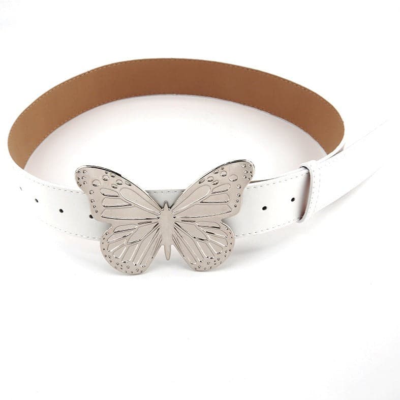Butterfly decor PU leather belt  | Festival Outfits Women