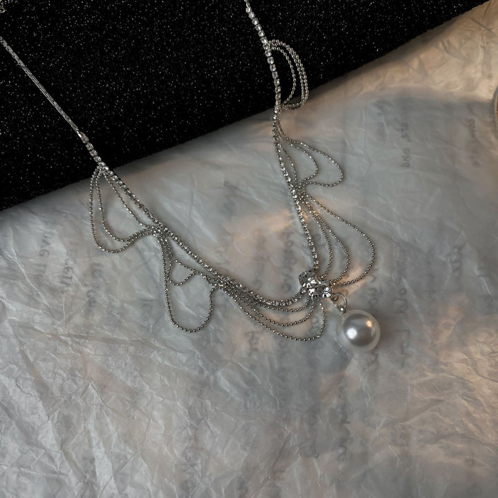 Abun wuya mai laushi na lu'u-lu'u na jabu | Kayan Biki na Mata