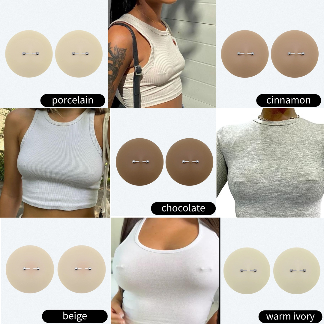 Faux Pierced Nipple Cover (1 pair)  | Festival Outfits Women