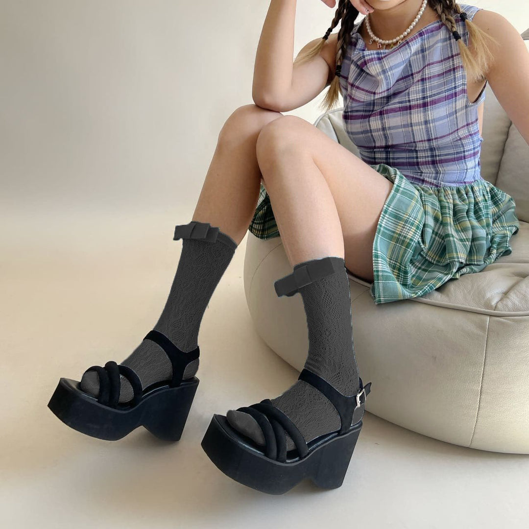 Safa mai tsayi da tsayin Bowknot | Kayan Biki na Mata