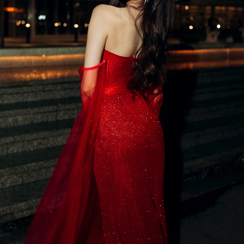 Sweetheart neck glitter backless tube maxi dress  | Festival Outfits Women