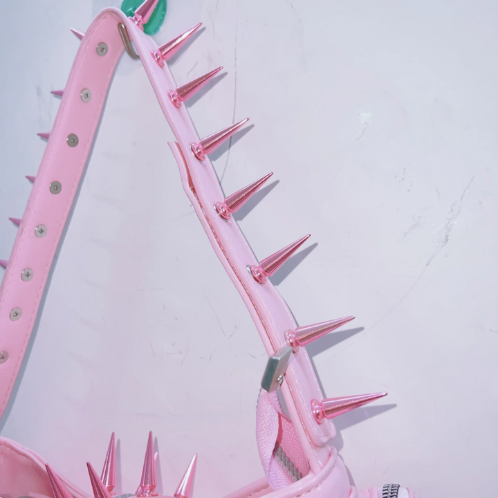 Rivet PU leather metal chain handbag  | Festival Outfits Women