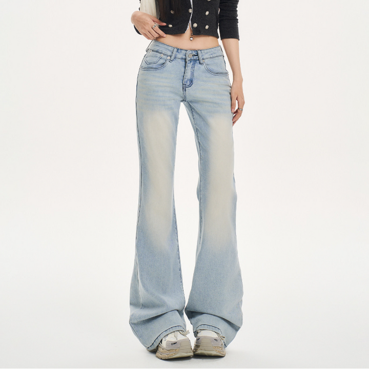 Low rise button zip-up pocket jeans | Baggy Low Rise Jeans