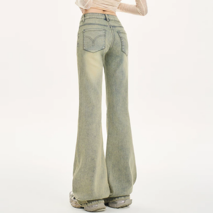 Low rise button zip-up pocket jeans | Baggy Low Rise Jeans