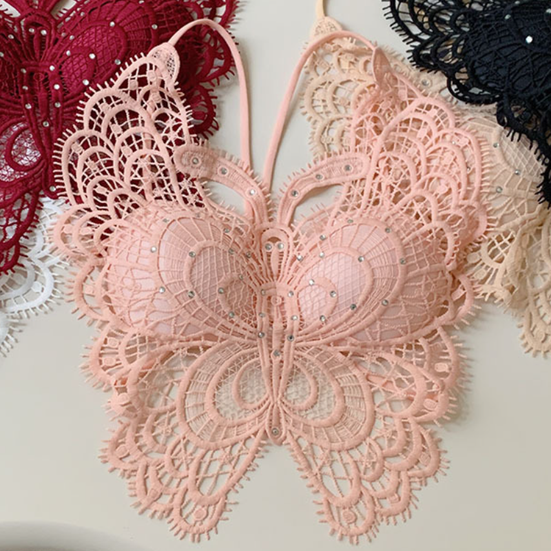 Beaded v neck padded backless hollow out cut out top  | Festival Outfits Women