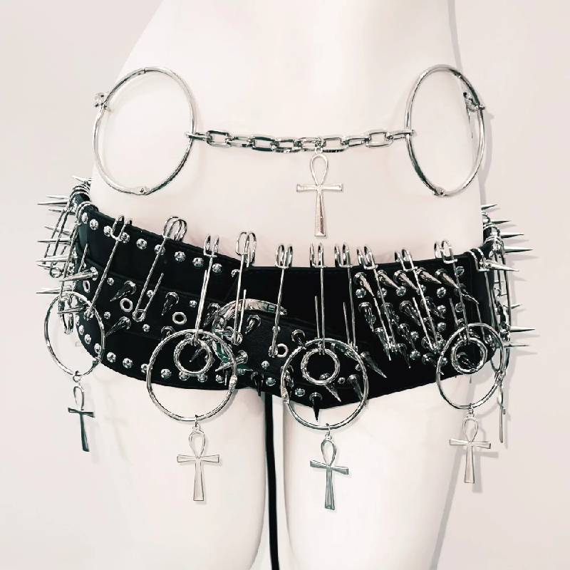O ring metal chain rivet cami top  | Festival Outfits Women