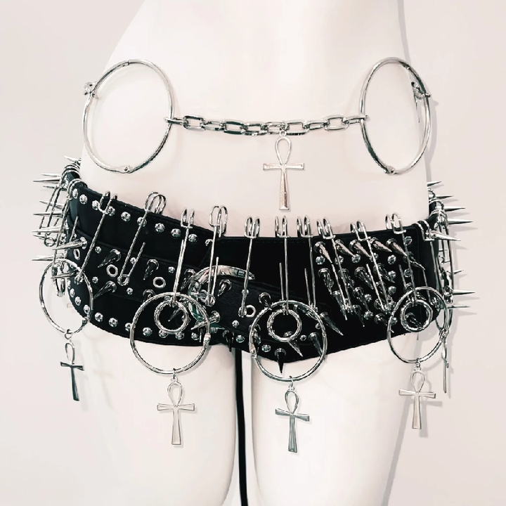 O ring metal chain rivet cami top  | Festival Outfits Women