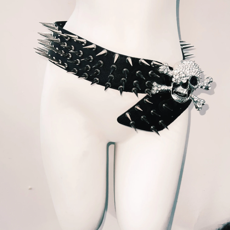 Rivet halter self tie pleated belt mini skirt set  | Festival Outfits Women