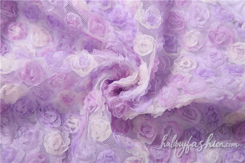 Mesh flower applique contrast mini skirt