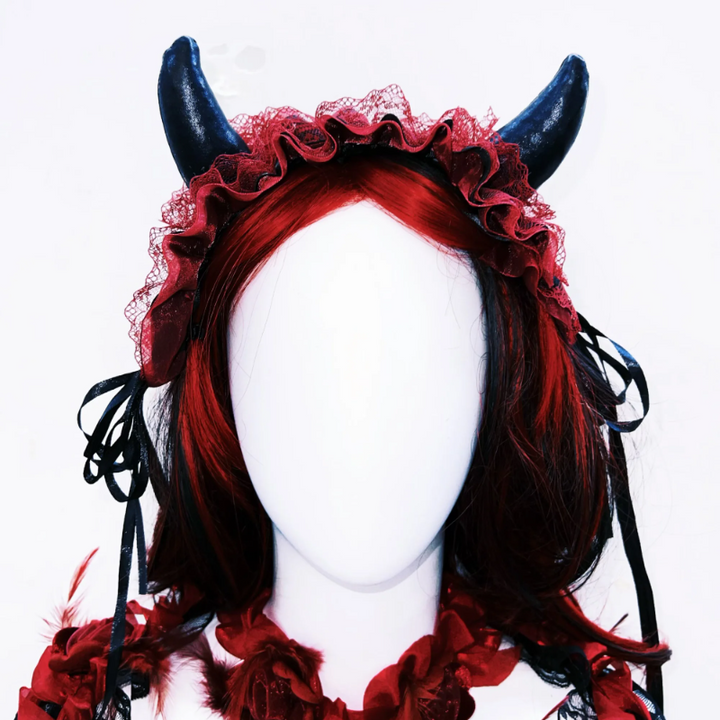 Long flared sleeve flower applique ruffle lace mini dress  | Festival Outfits Women