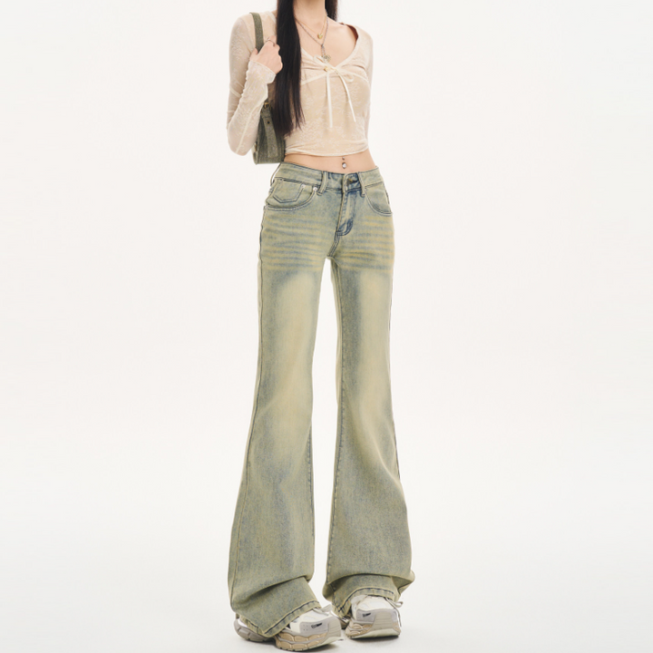 Low rise button zip-up pocket jeans | Baggy Low Rise Jeans