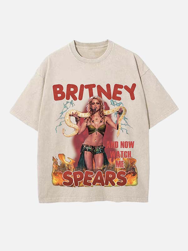 Y2K Pop Princess Print Round Neck T-shirt - Design 04