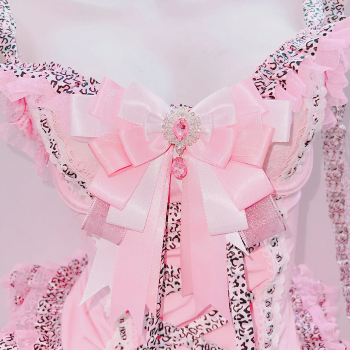 Bowknot v neck ruffle self tie cami mini dress  | Festival Outfits Women