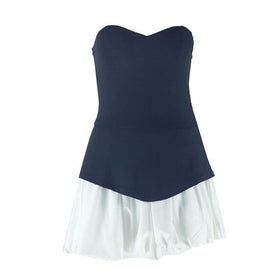Sweetheart neck patchwork backless tube mini dress  | Festival Outfits Women