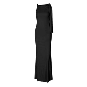 Ruffle irregular ruched 2-way maxi dress  | Festival Outfits Women