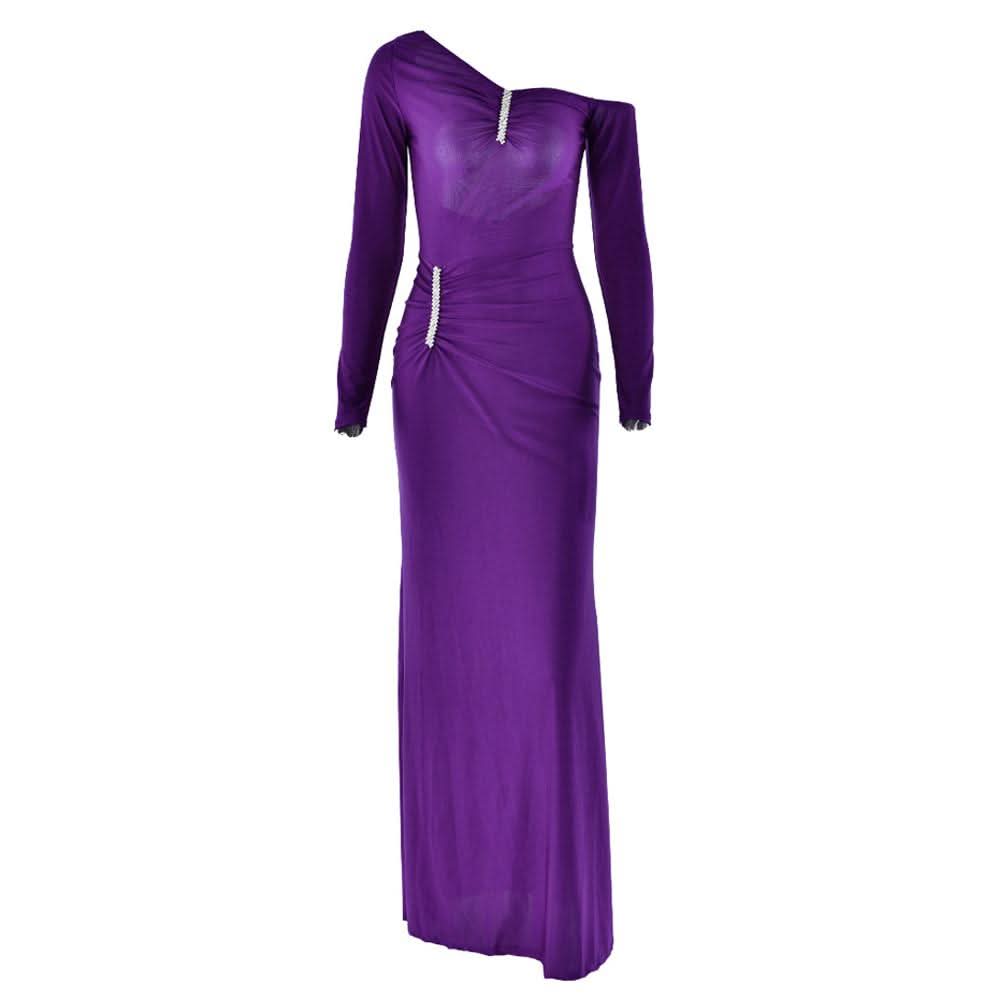 Irregular Long sleeve ruched backless slit maxi dress  | Festival Outfits Women