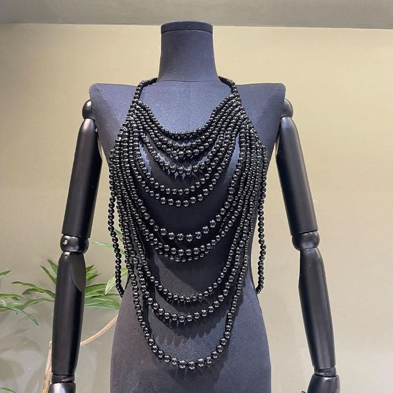 Halter beaded hollow out u neck cut out top  | Festival Outfits Women