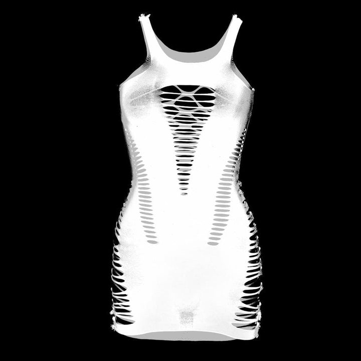 Hollow out solid round neck tank cut out mini dress  | Festival Outfits Women