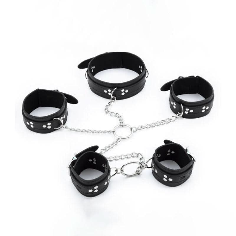 Black o ring PU leather metal chain garter belt  | Festival Outfits Women