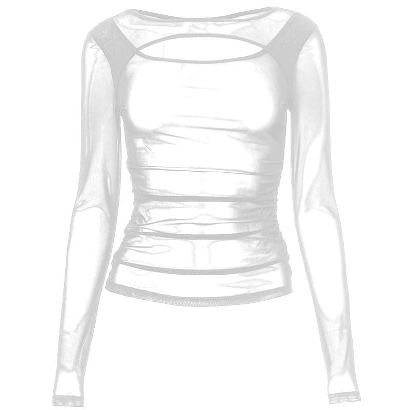 Riga mai kauri mai dogon hannu mai kauri | Kayan Biki na Mata