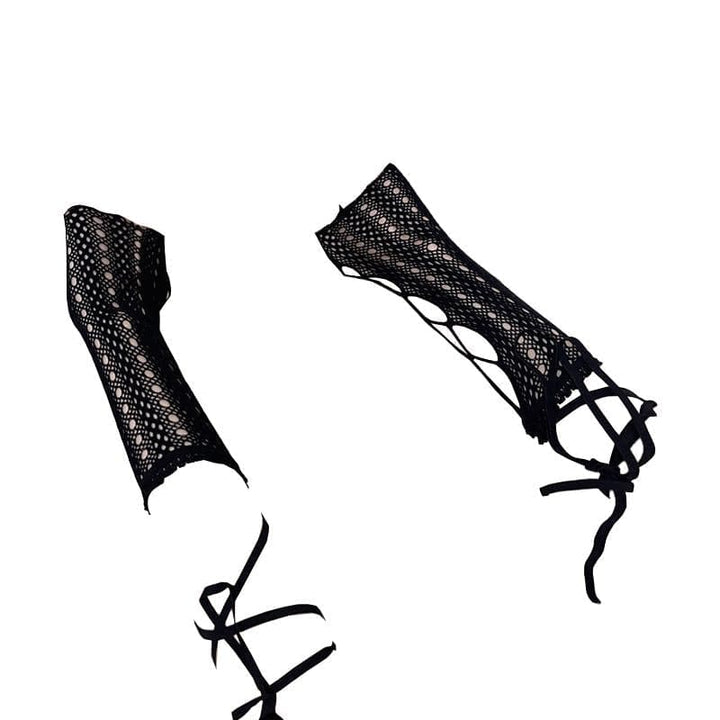 Hollow out solid self tie gloves  | Festival Outfits Women