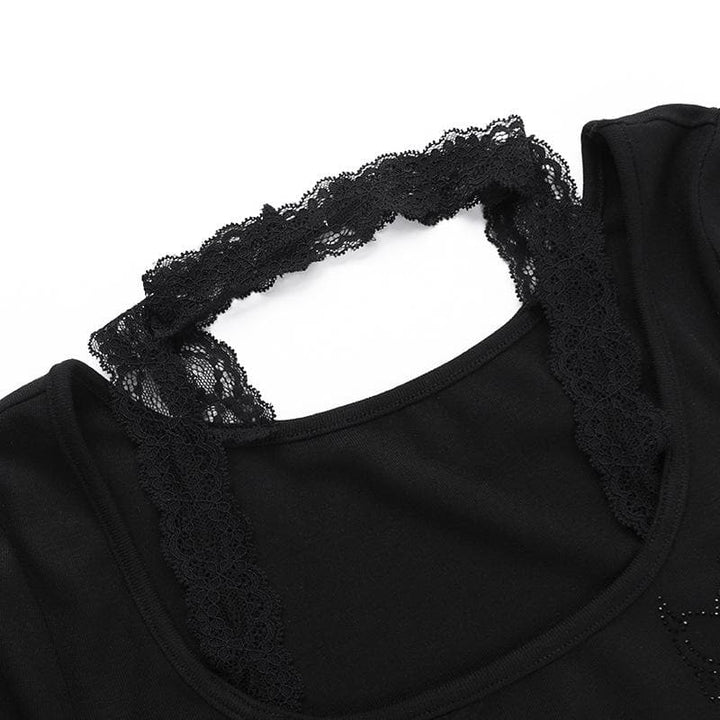 Takalmin dogon hannu na u neck halter lace mara tsari | Kayan Biki na Mata