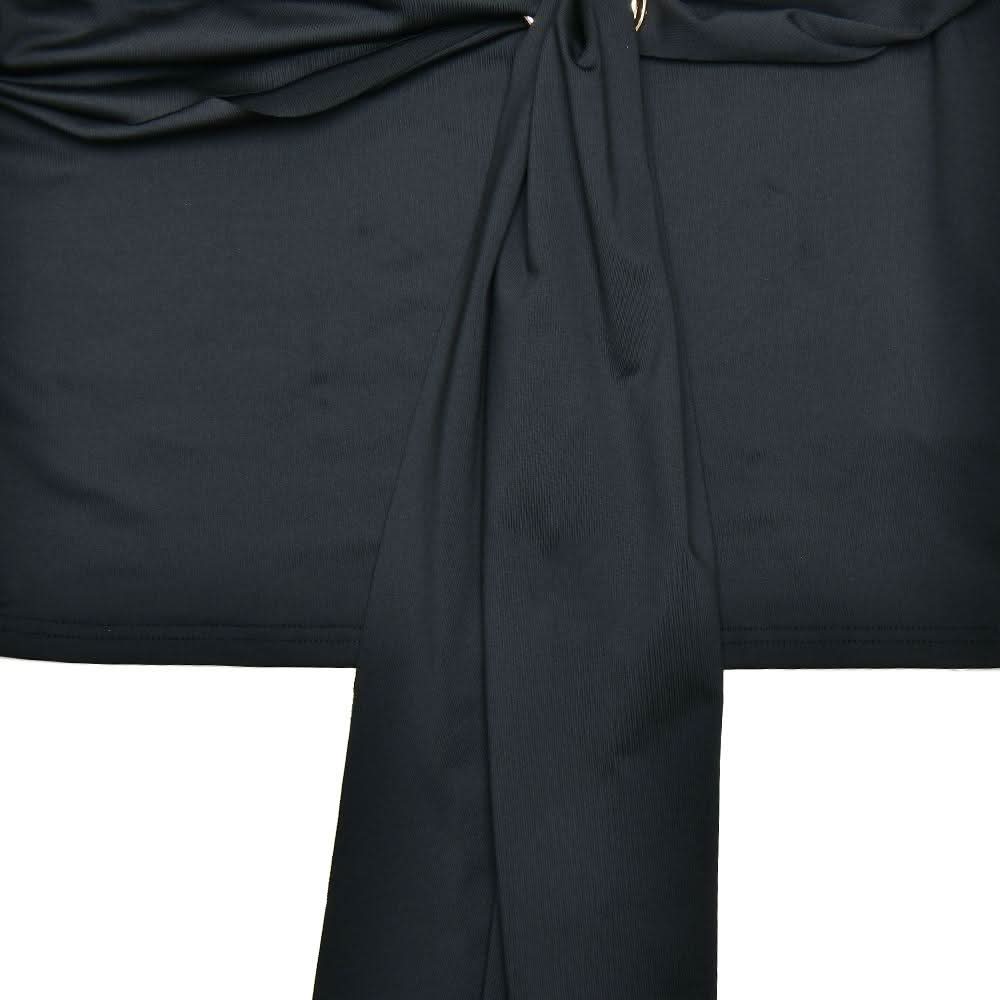 Long sleeve ruched metal applique mini dress  | Festival Outfits Women