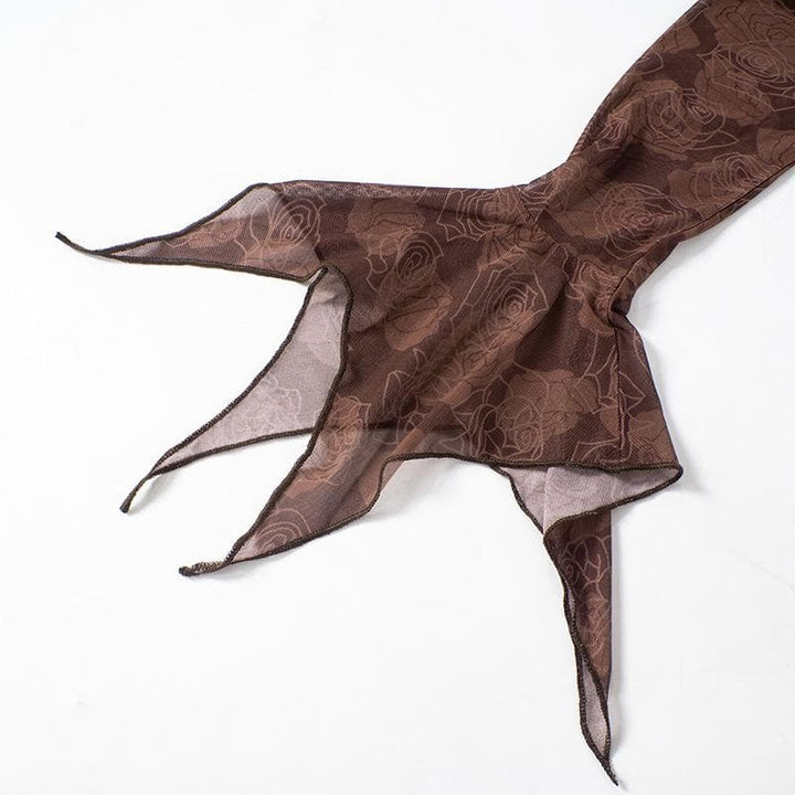 Doguwar riga mai sheƙi mai sheƙi a saman kafada | Kayan Biki na Mata